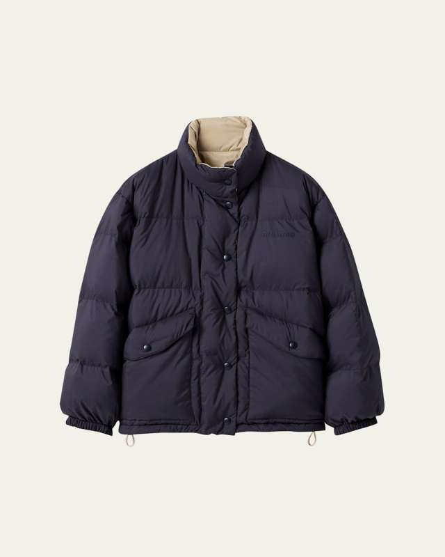Oversized Ponge Puffer Jacket